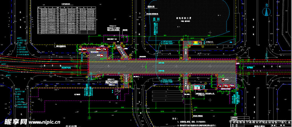 地铁规划总平面