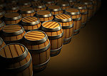 葡萄酒木桶高清图片