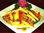 三丝炒肉片