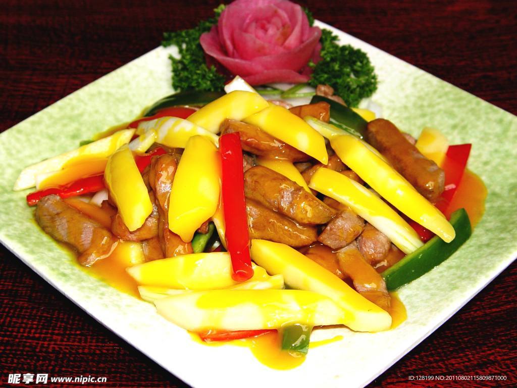 三丝炒肉片