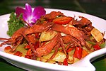 辣椒炒鸭舌