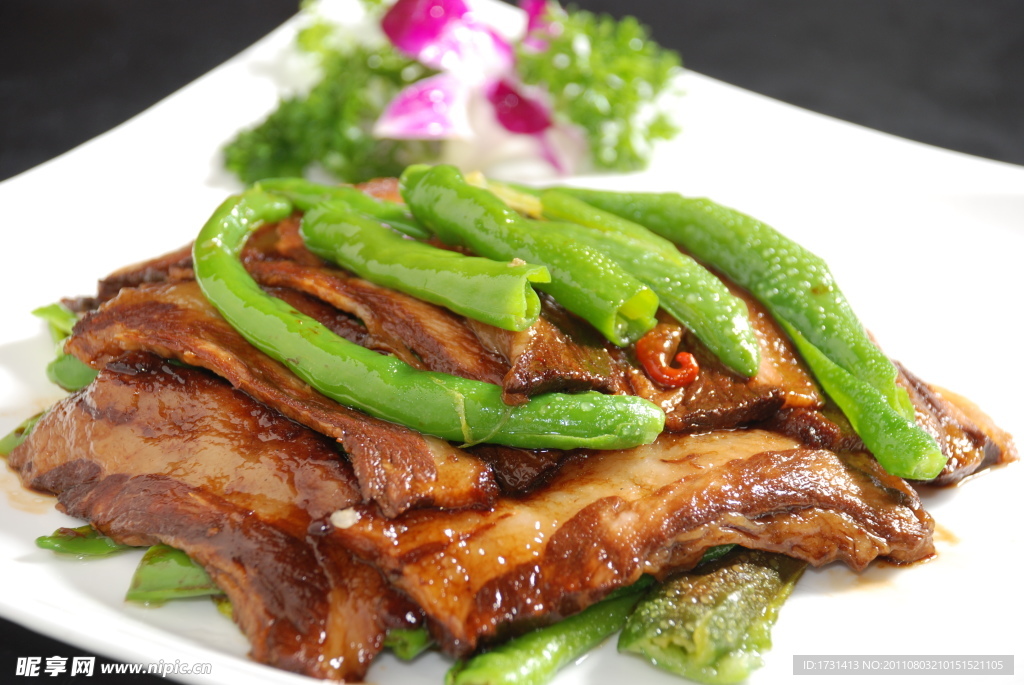雷椒炒扣肉