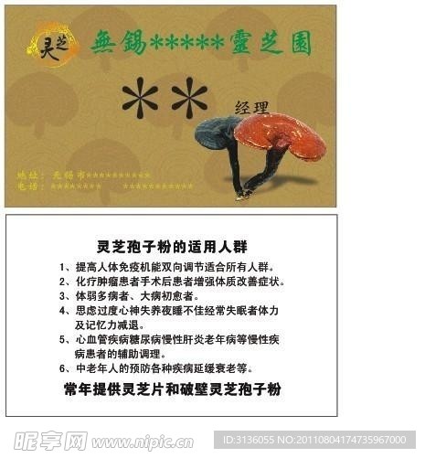 灵芝名片