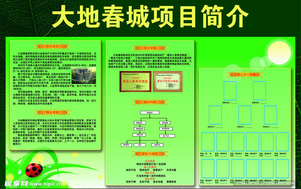 春城室内企业形象宣传展板