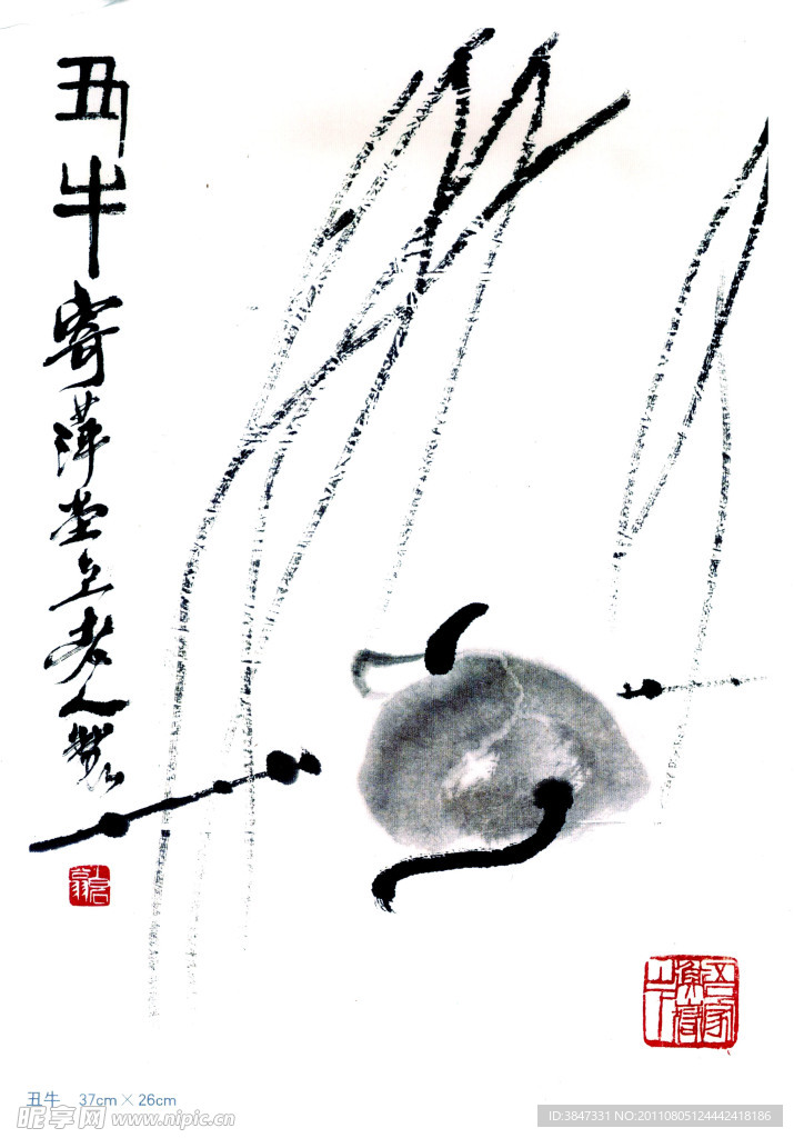 齐白石十二生肖 丑牛