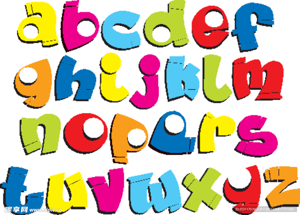 可爱字母