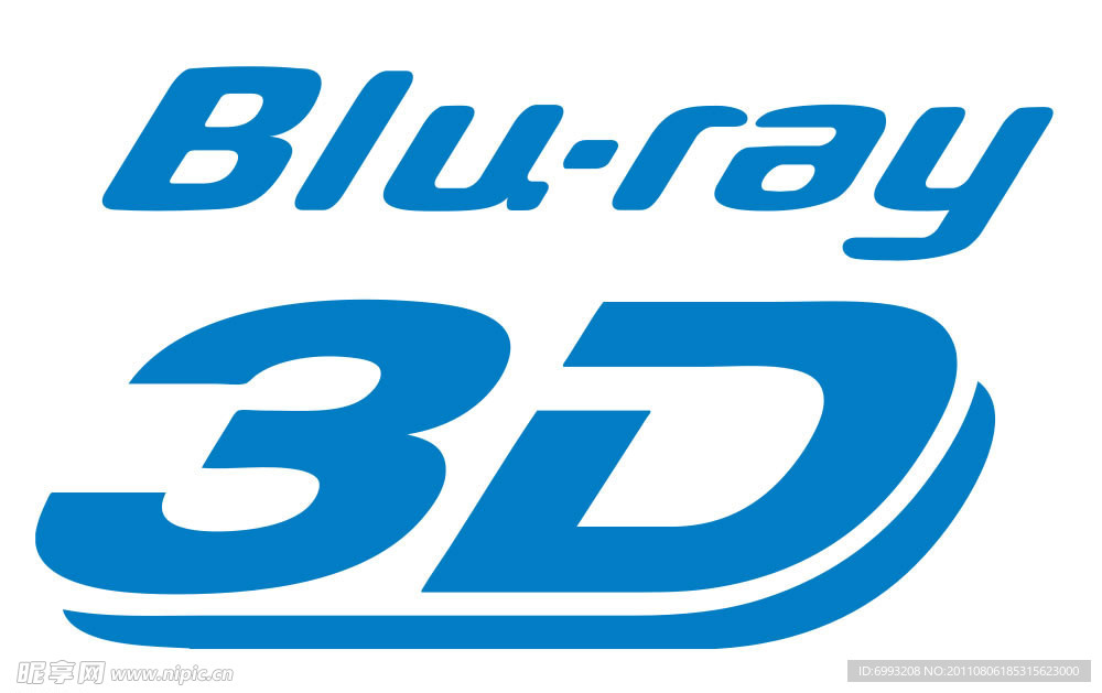 Blu ray_3D 标识