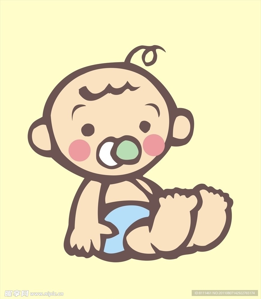 卡通小孩