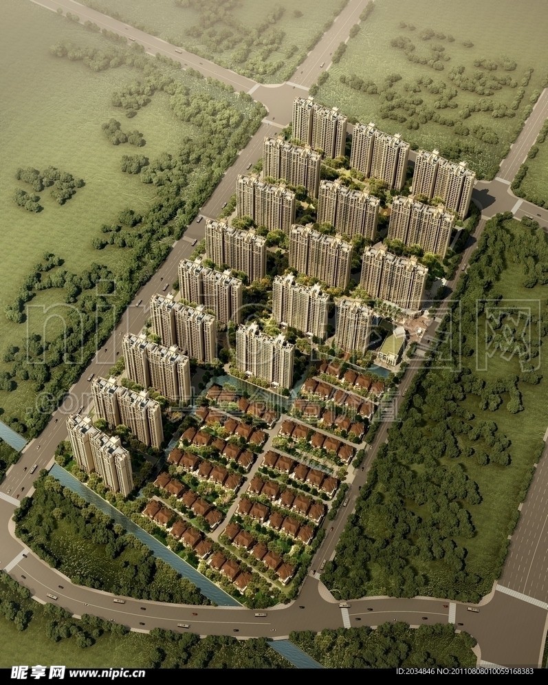 建筑鸟瞰图