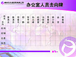员工去向牌