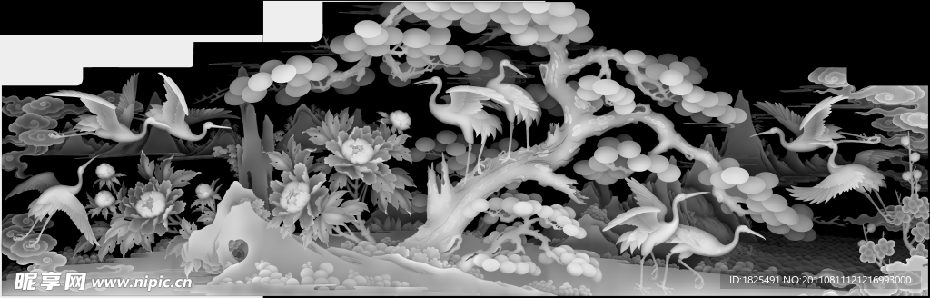 灰度图 花鸟