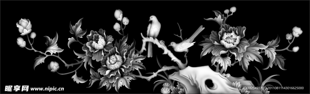 牡丹 花鸟