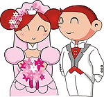 新婚中的新郎新娘