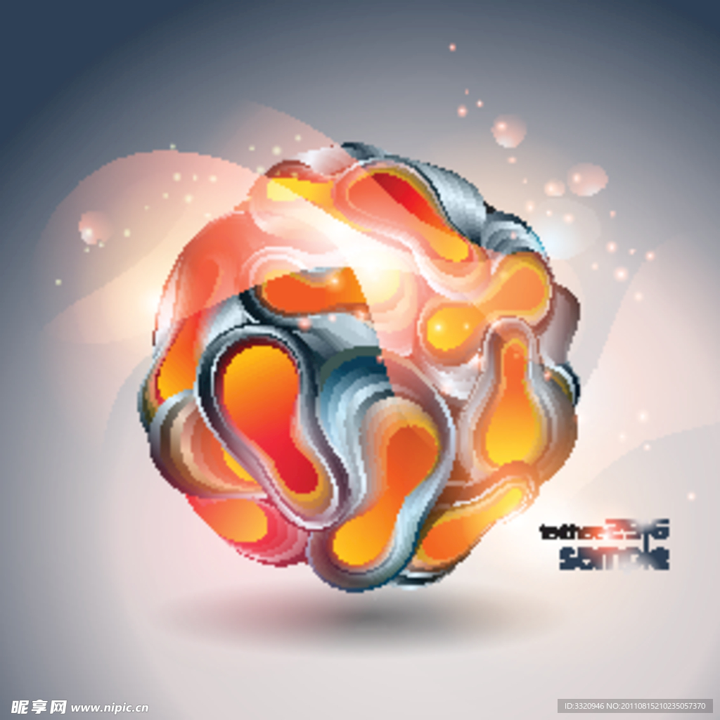 动感幻彩线条背景