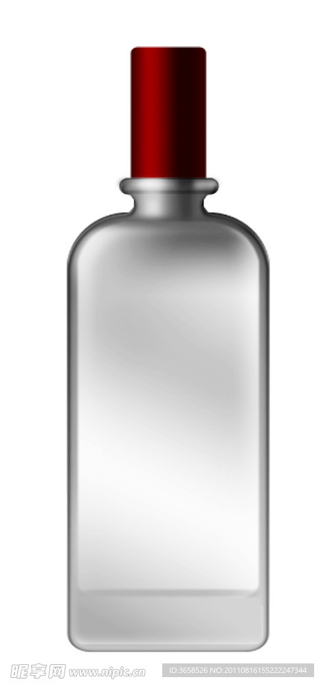 长型玻璃酒瓶
