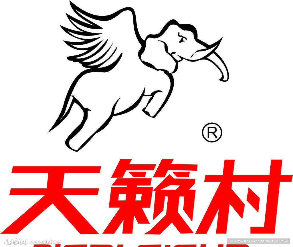 天籁村LOGO