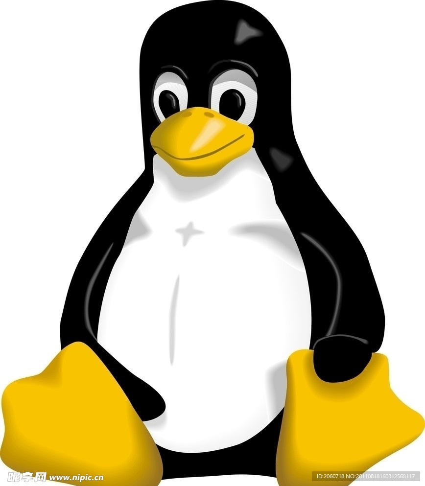 LINUX企鹅矢量图