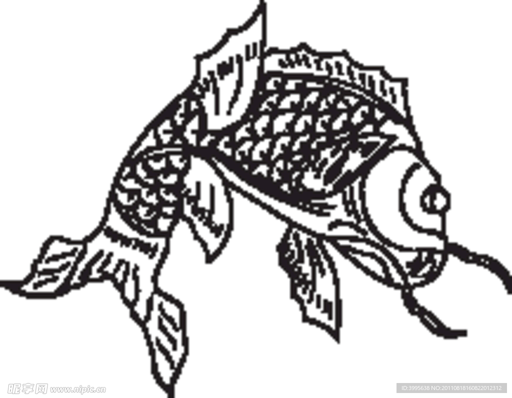传统鱼图案