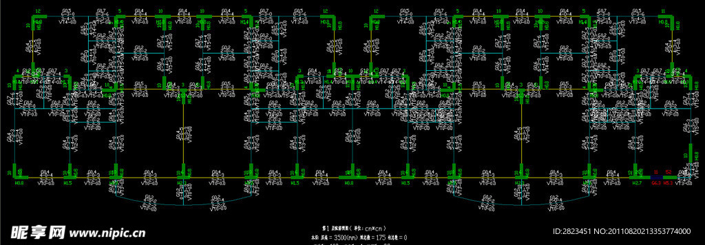 1层配筋简图