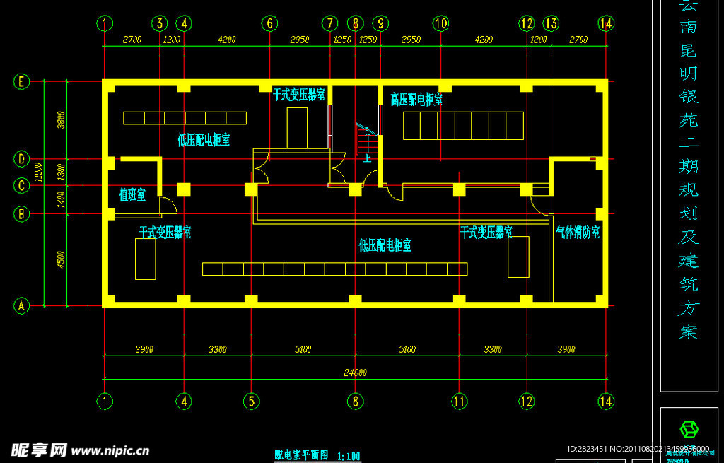配电室平面图