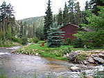 小溪 小屋