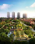 房地产楼盘效果图PSD分层素材
