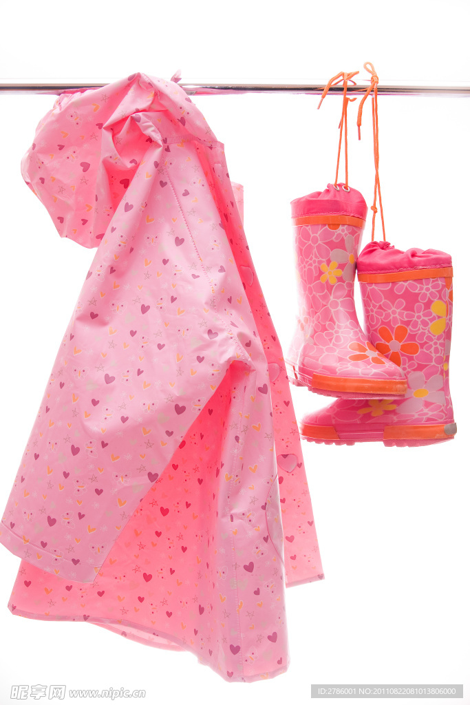 粉色雨具