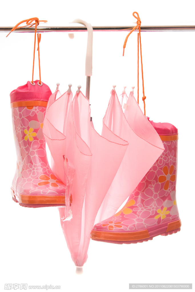 粉色雨具