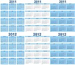 2012日历设计