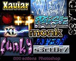 800款最新特效字体PS动作