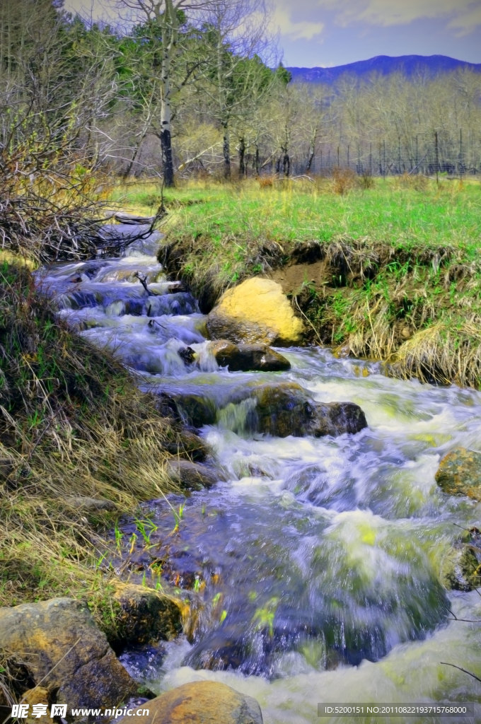 小溪流水