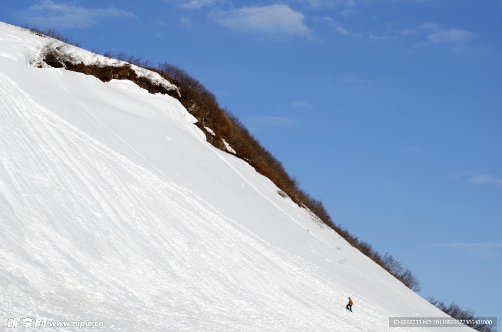 漂亮雪山摄影