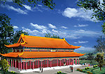 仿古建筑大殿效果图