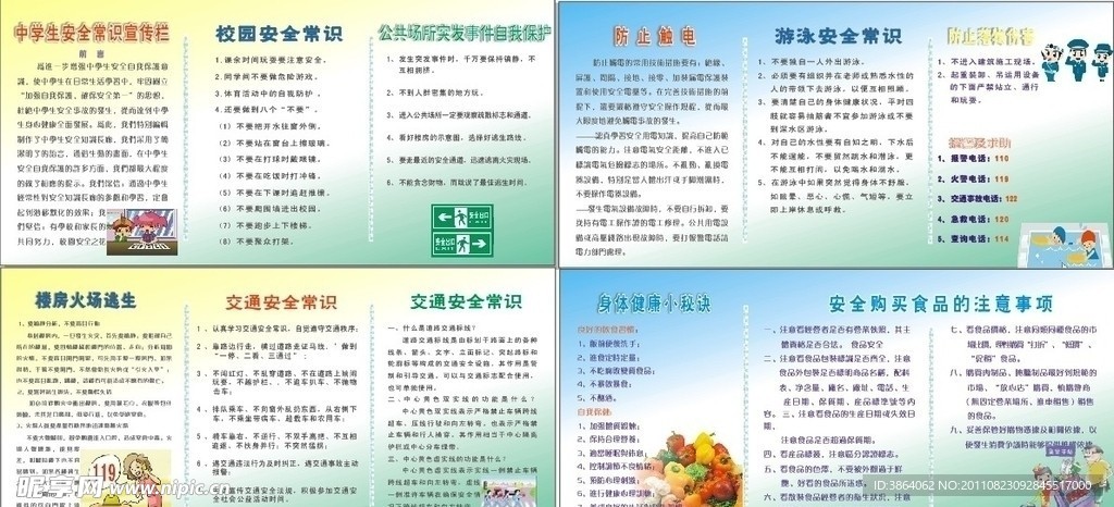 安全常识公告栏