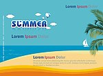 summer 夏天 棕榈树 热气球