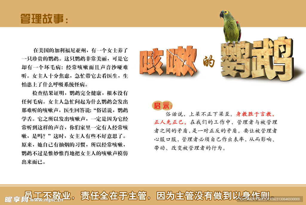 咳嗽的鹦鹉