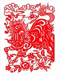 奔马剪纸