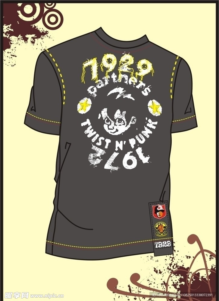 男装 T shirt 印花设计 朋克帮