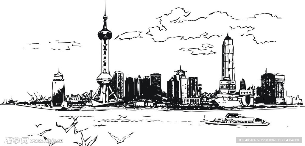 东方明珠矢量图