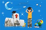 小学生留学海报