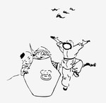 小孩嬉闹图案