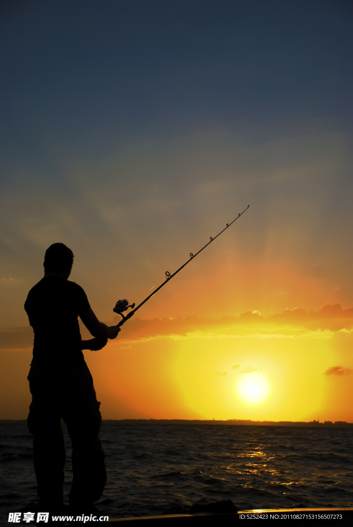 夕阳海钓
