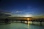 夕阳海景
