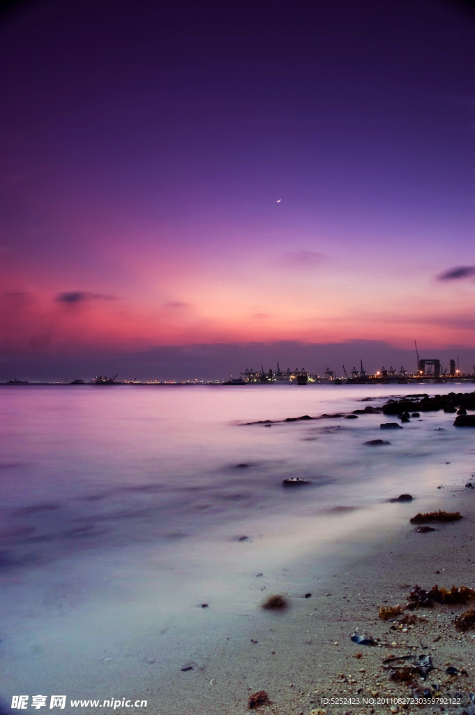 夕阳海景