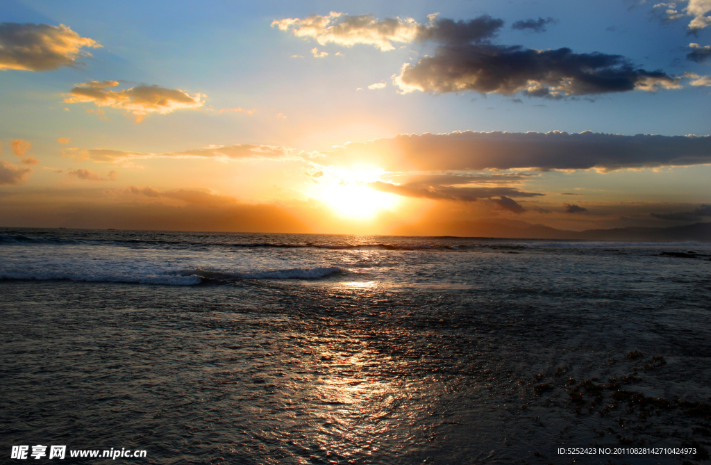 海洋落日