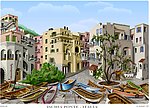 城市建筑绘画