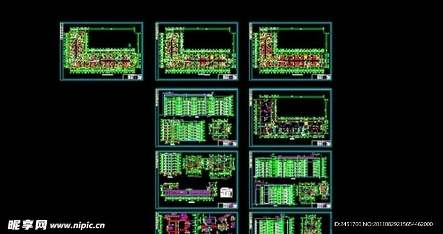 小户型住宅CAD建筑图