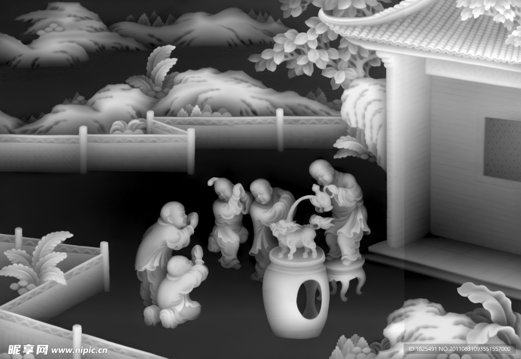 百子图