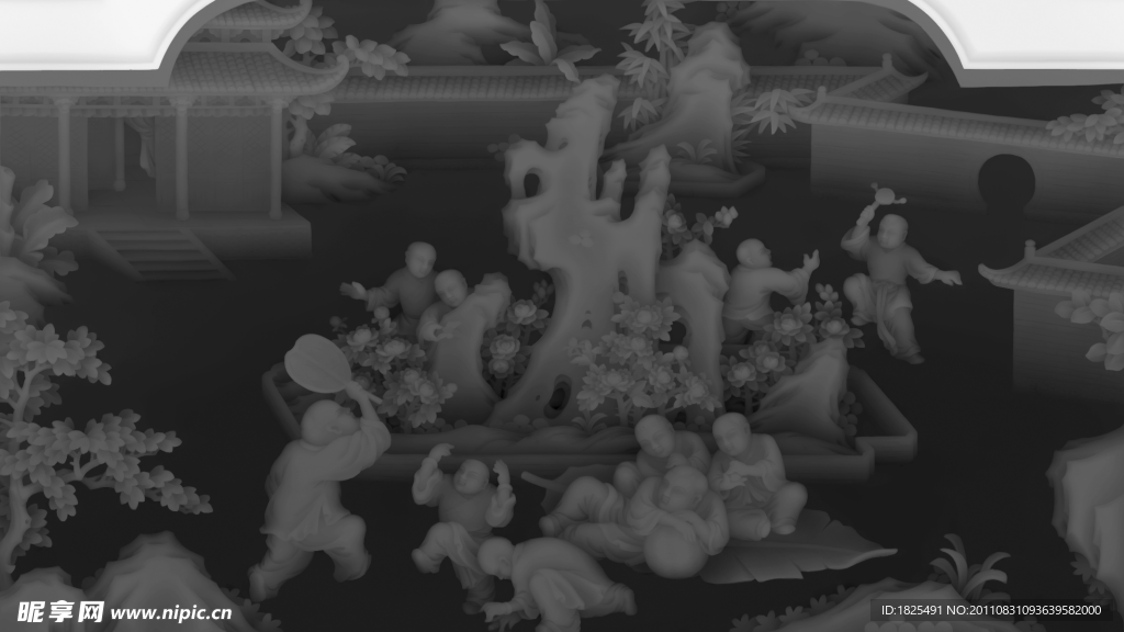 百子图