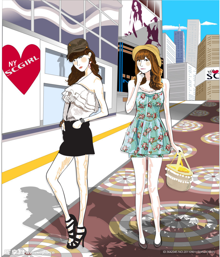 漫画美女